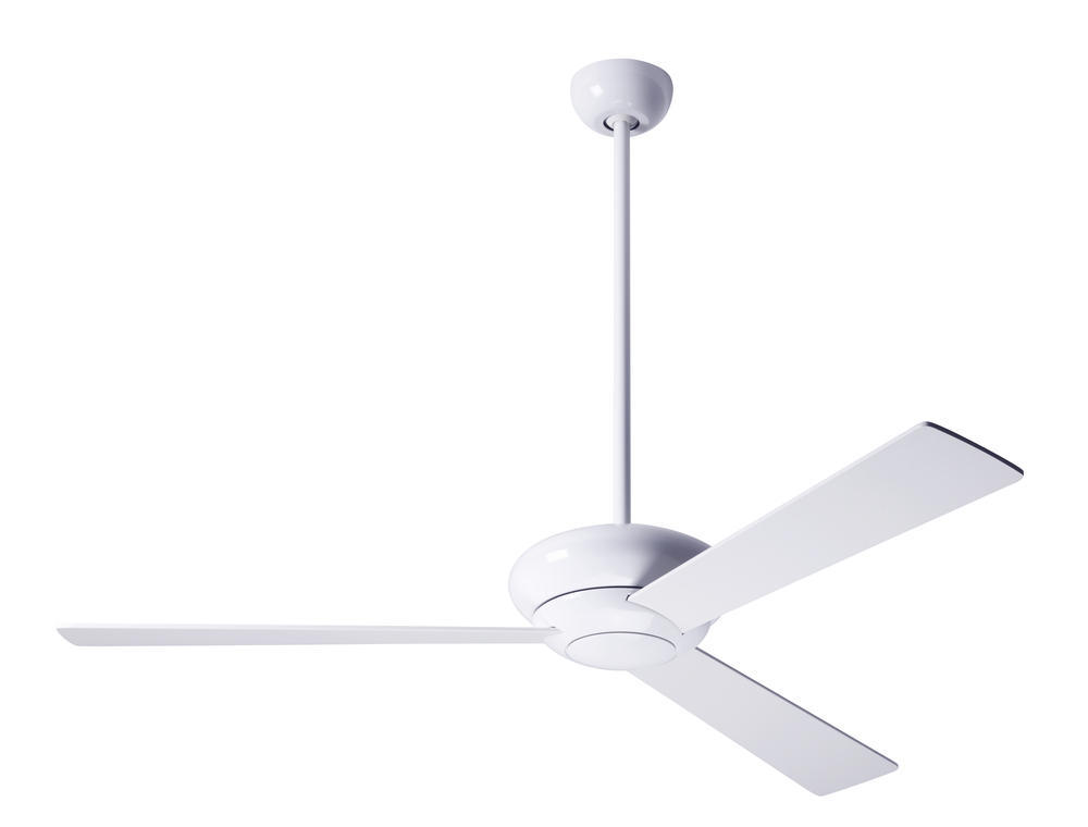 Altus Fan; Gloss White Finish; 52&#34; White Blades; No Light; Wall Control with Remote Handset (2-w