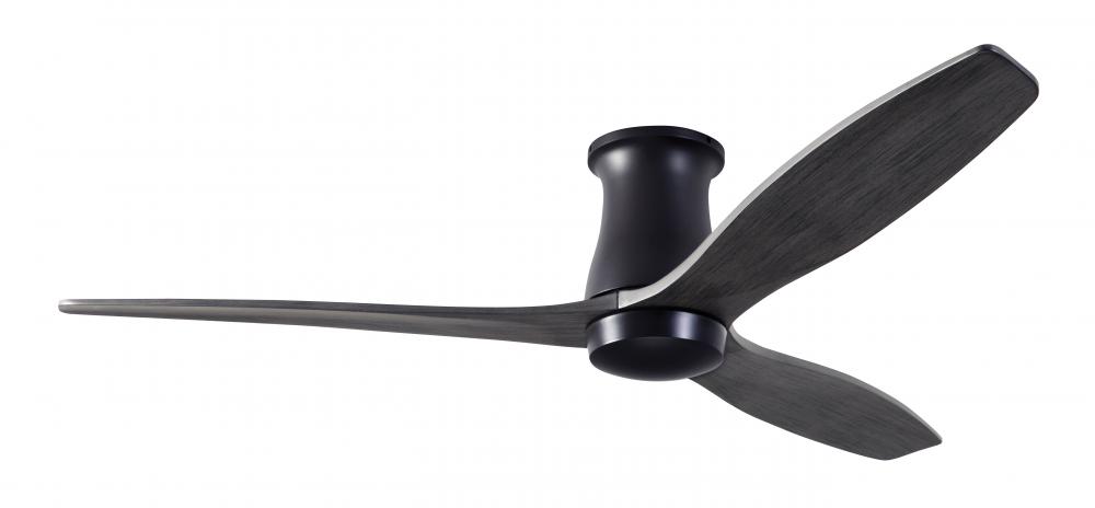 Arbor Flush DC Fan; Dark Bronze Finish; 54&#34; Ebony Blades; No Light; Remote Control