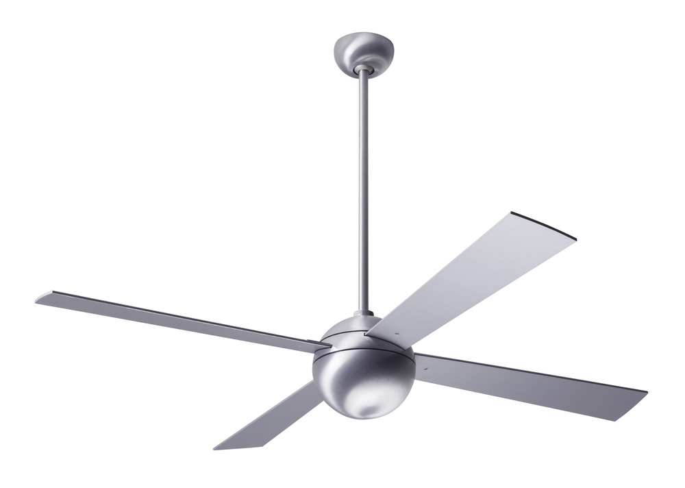 Ball Fan; Brushed Aluminum Finish; 42&#34; Aluminum Blades; No Light; Fan Speed and Light Control (3