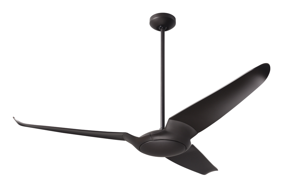 IC/Air (3 Blade ) Fan; Dark Bronze Finish; 56&#34; Whitewash Blades; No Light; Wall Control