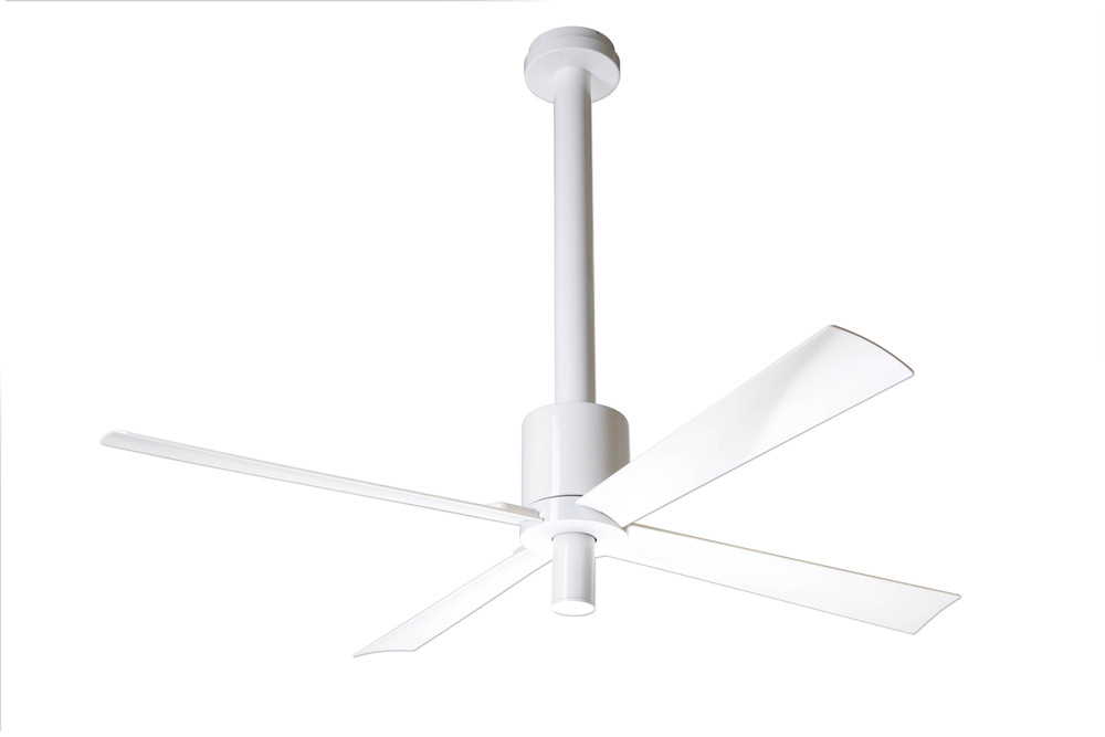 Pensi DC Fan; Gloss White Finish; 52&#34; White Blades; No Light; Wall Control