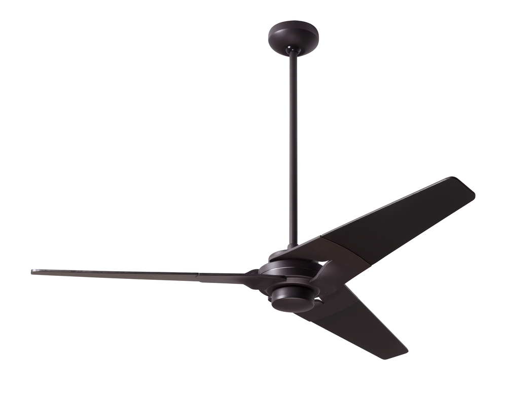 Torsion Fan; Dark Bronze Finish; 52&#34; White Blades; No Light; Fan Speed and Light Control (2-wire