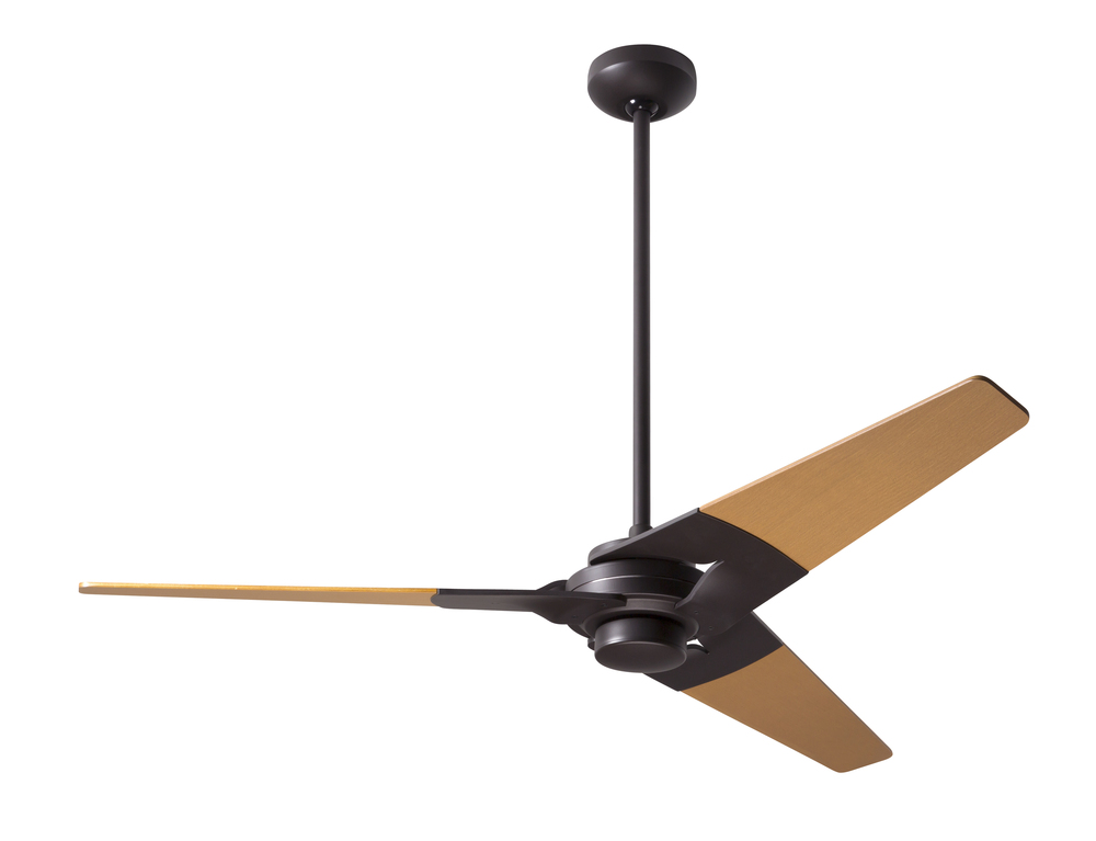 Torsion Fan; Dark Bronze Finish; 52&#34; Maple Blades; No Light; Fan Speed and Light Control (2-wire