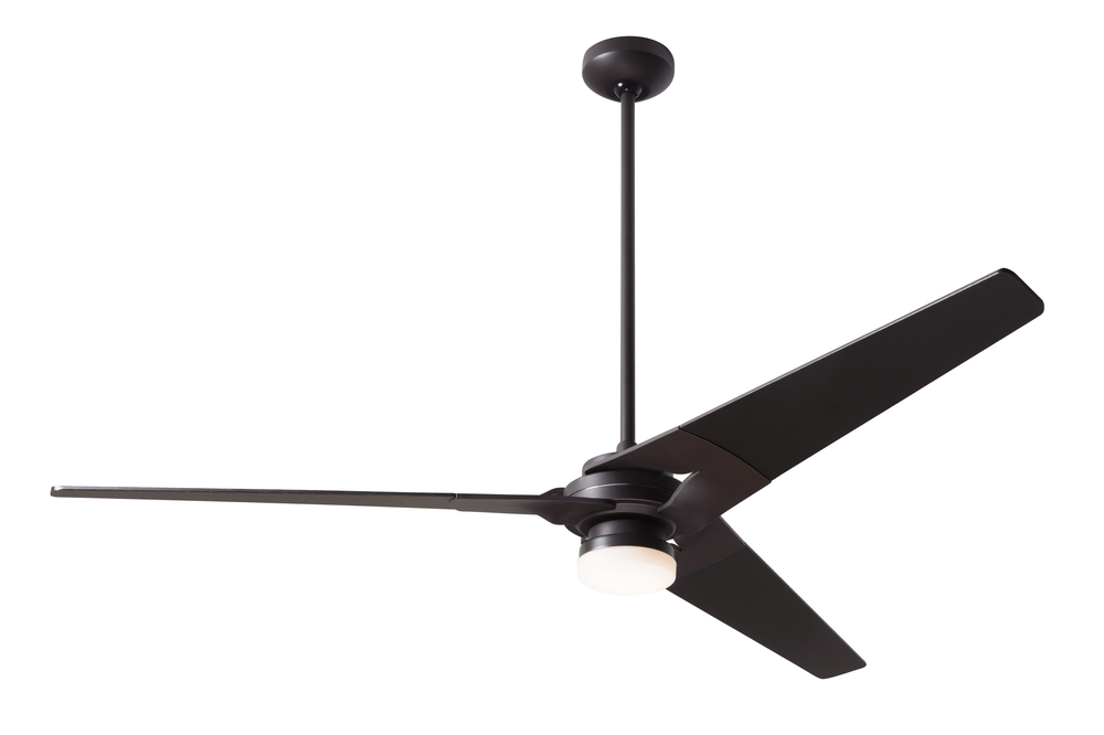 Torsion Fan; Dark Bronze Finish; 62&#34; Whitewash Blades; 17W LED; Wall Control with Remote Handset