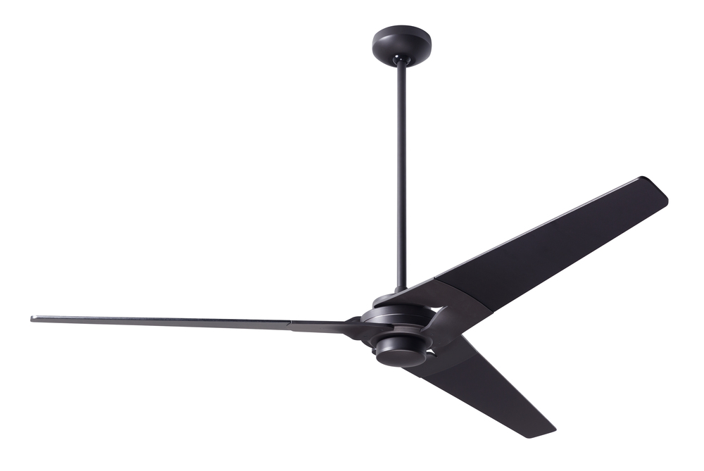 Torsion Fan; Dark Bronze Finish; 62&#34; Whitewash Blades; No Light; Wall Control with Remote Handse