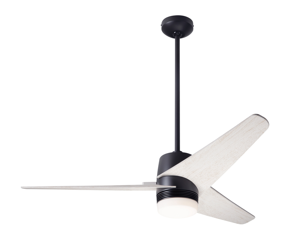 Velo DC Fan; Dark Bronze Finish; 48&#34; Whitewash Blades; 17W LED; Wall Control