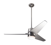 Modern Fan Co. VEL-BN-48-DK-853-RC - Velo DC Fan; Bright Nickel Finish; 48" Dark Blades; 17W LED; Handheld Remote Control