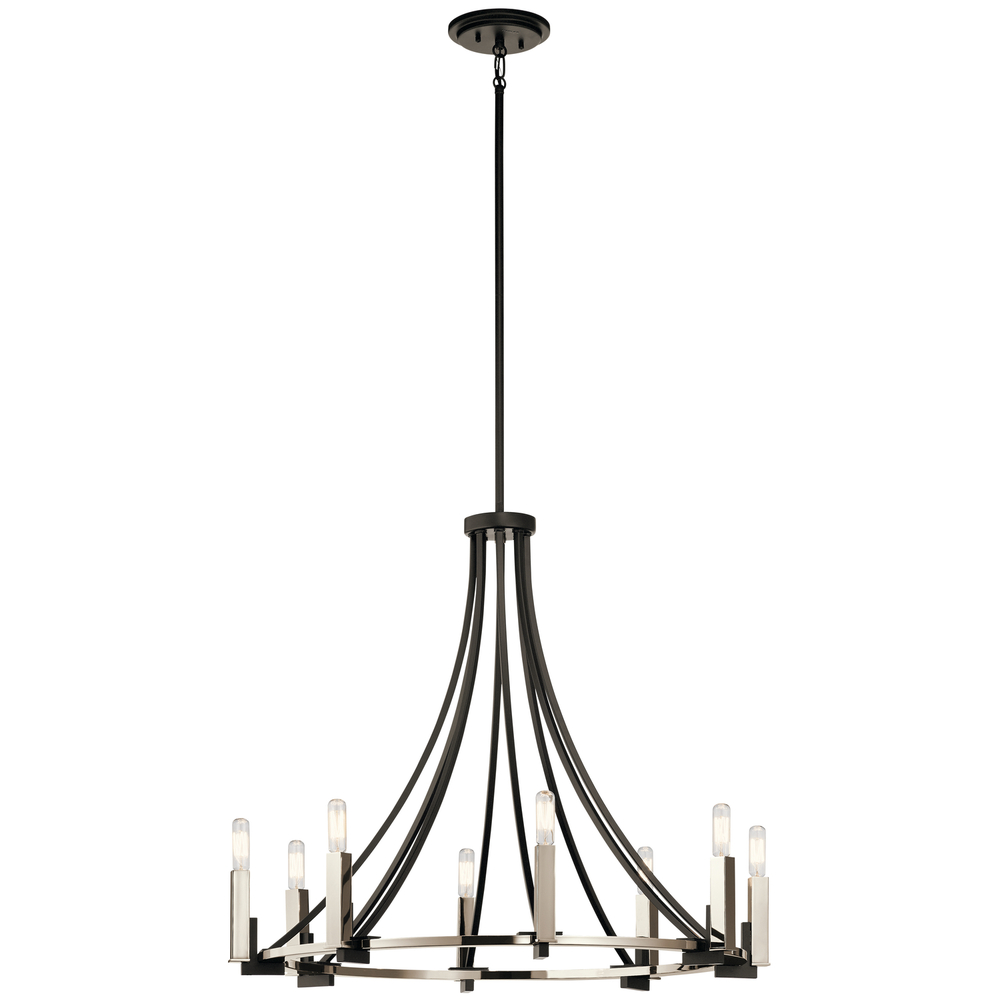 Bensimone™ 8 Light Chandelier Black