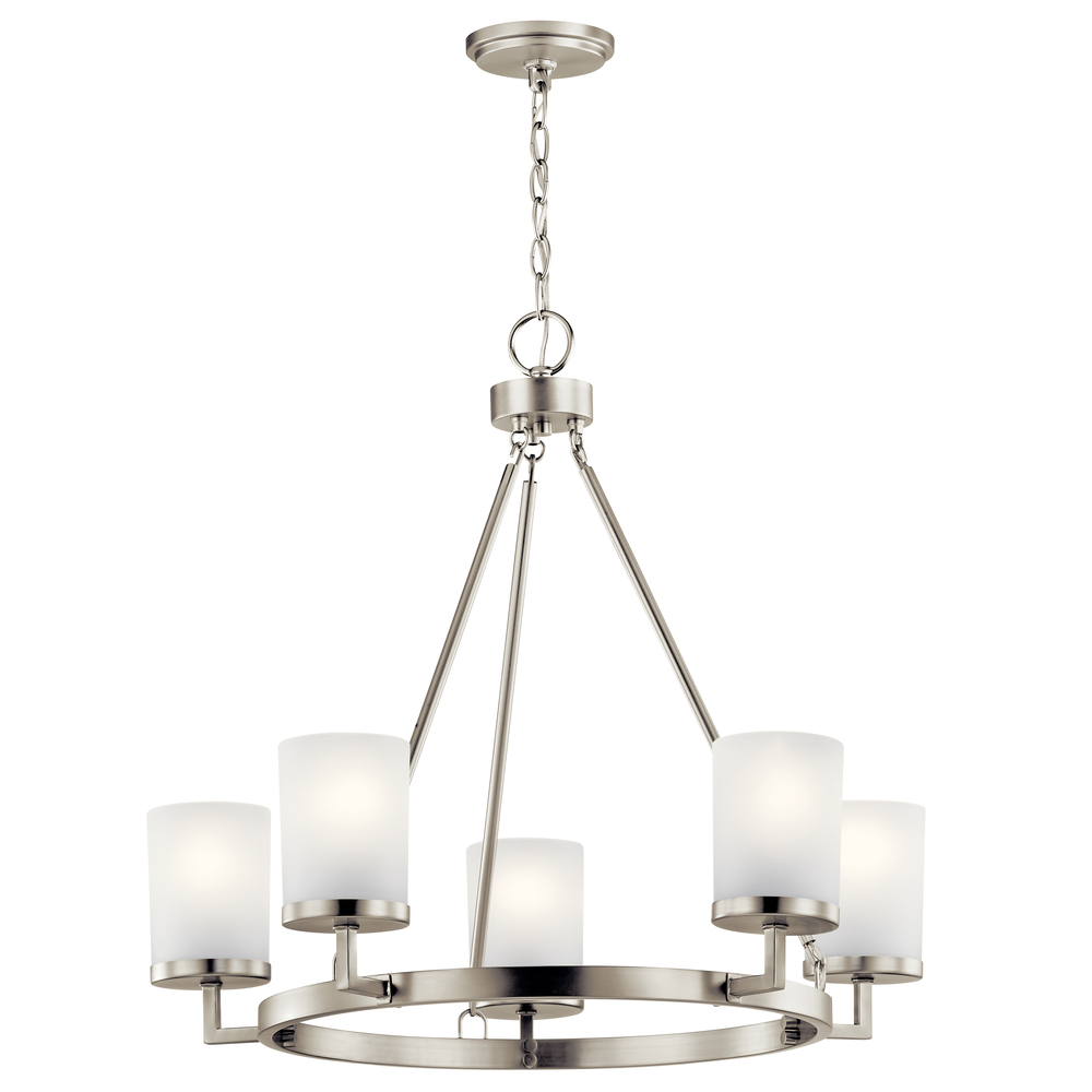 Daimlen™ 5 Light Chandelier Brushed Nickel