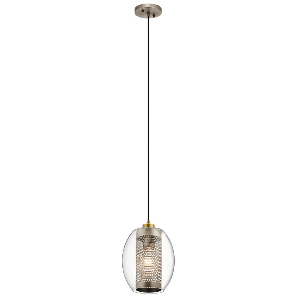 Asher™ 1 Light Mini Pendant Antique Pewter