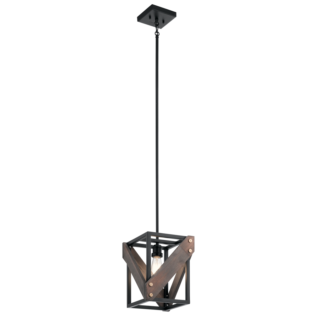 Fulton Cross™ 1 Light Pendant Black