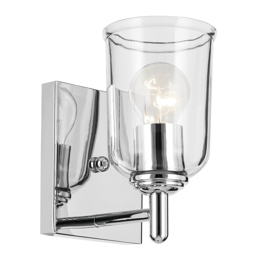 Shailene 5&#34; 1-Light Wall Sconce with Clear Glass in Chrome