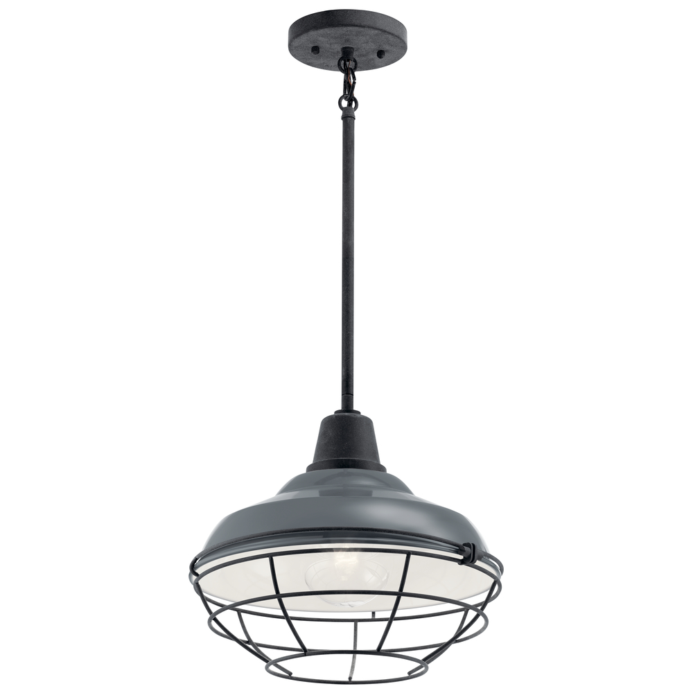 Pier™ 1 Light 12&#34; Convertible Pendant Gloss Grey