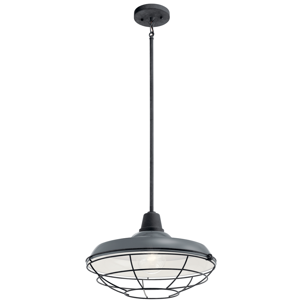 Pier™ 1 Light 16&#34; Convertible Pendant Gloss Grey