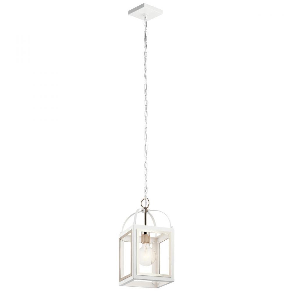 Vath™ 8&#34; 1 Light Pendant White