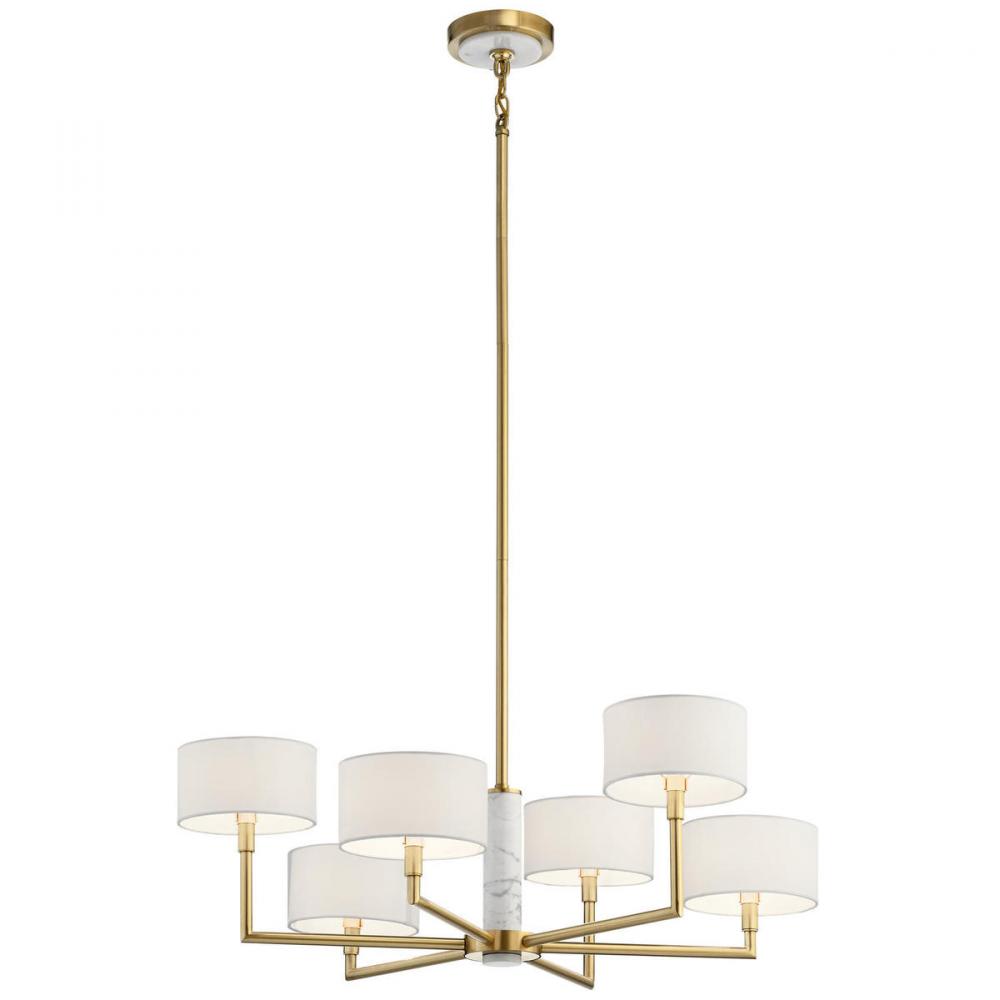 Laurent 16&#34; 6 Light Chandelier in Champagne Gold