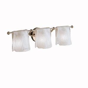 Drapes 3 Light Vanity Light Brushed Nickel