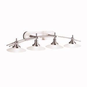 Structures 40 inches 4 Light Halogen Vanity Light in Brushed Nickel