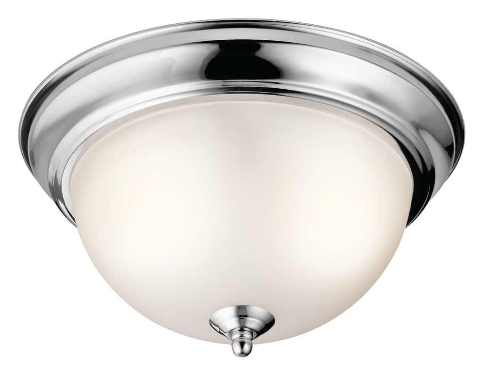 11.25&#34; 2 Light Flush Mount Chrome