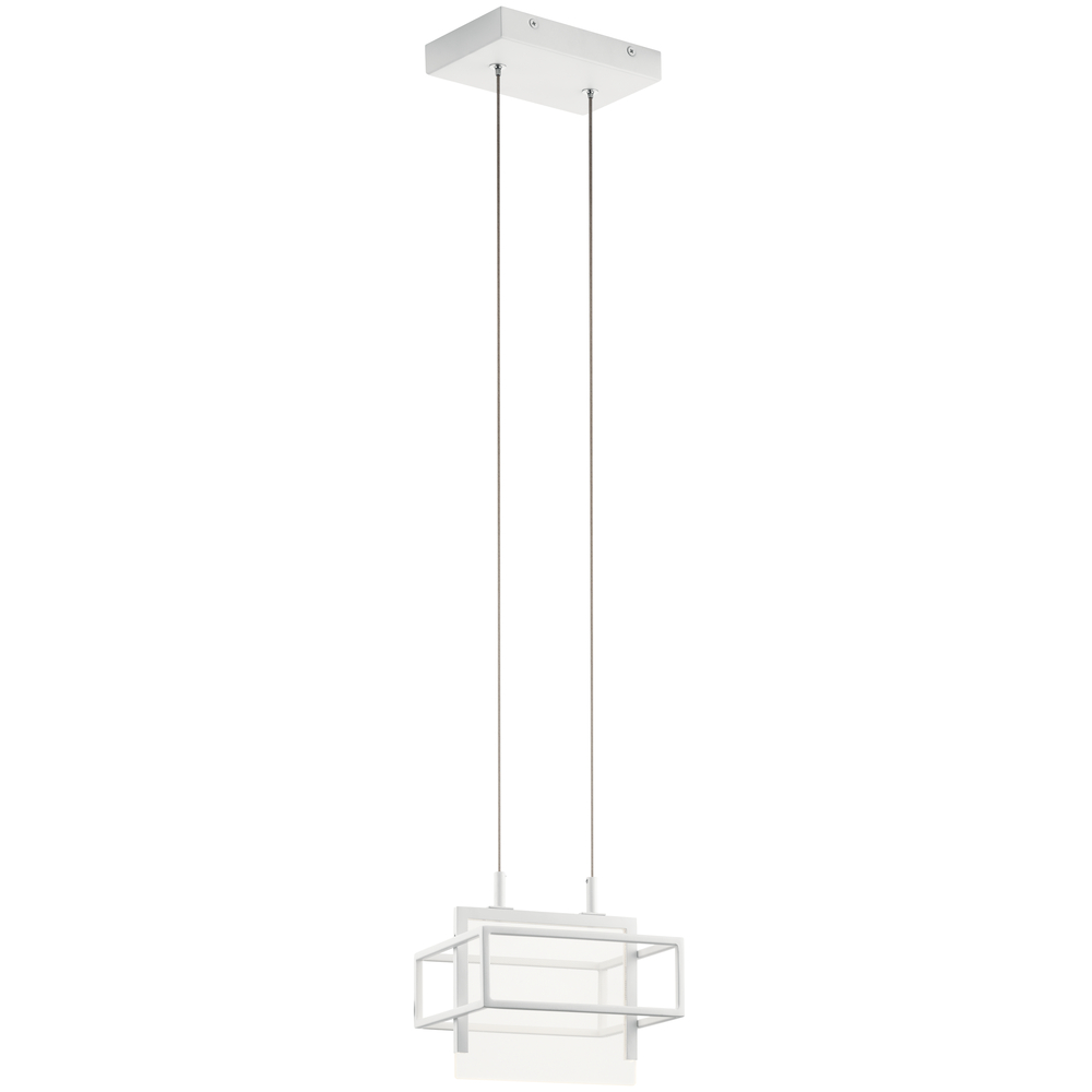 Vega LED 3000K 8&#34; Mini Pendant White