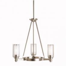 Kichler 2343NI - Circolo 3 Light Chandelier Brushed Nickel