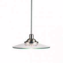 Kichler 2643NI - Galaxie™ 14" 1 Light Mini Pendant Brushed Nickel