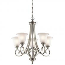 Kichler 43156NIL18 - Monroe™ 5 Light Chandelier with LED Bulbs Brushed Nickel