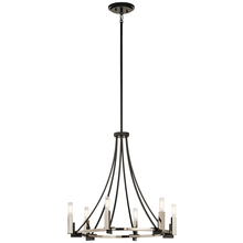 Kichler 43290BK - Bensimone™ 6 Light Chandelier Black