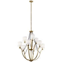 Kichler 43534NBR - Thisbe™ 33" 9 Light 2 Tier Chandelier Natural Brass