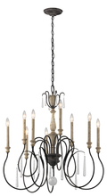 Kichler 43618WZC - Kimblewick™ 9 Light Chandelier Weathered Zinc