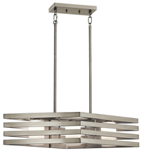 Kichler 43686NI - Realta 3 Light Linear Chandelier Brushed Nickel