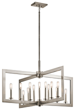 Kichler 43901CLP - Cullen 38.75" 13 Light Linear Chandelier in Classic Pewter