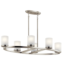 Kichler 44038NI - Daimlen™ 6 Light Oval Chandelier Brushed Nickel