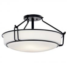 Kichler 44086BK - Semi Flush 4Lt