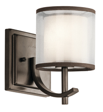 Kichler 45449MIZ - Tallie™ 1 Light Wall Sconce Mission Bronze