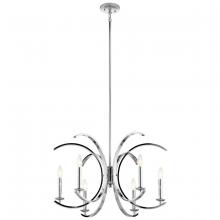 Kichler 52116CH - Cassadee 16.5" 6 Light Chandelier in Chrome