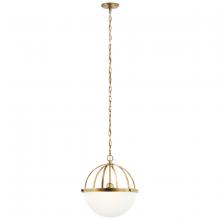 Kichler 52135NBR - Edmar™ 3 Light Pendant Natural Brass