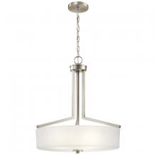 Kichler 52234NI - Skagos™ 3 Light Pendant Brushed Nickel