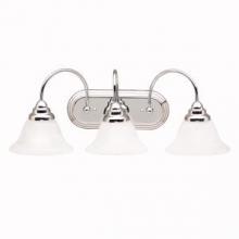 Kichler 5993CH - Telford 24.75" 3 Light Vanity Light with Alabaster Swirl Glass in Chrome