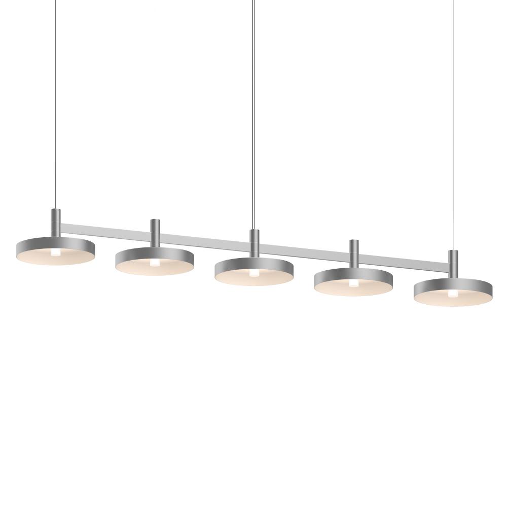 5-Light Linear Pendant w/Pan Shades