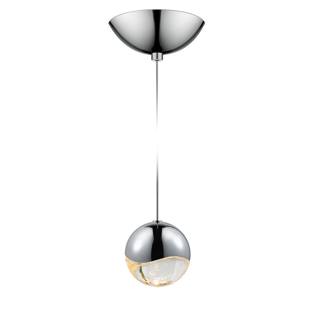 Medium LED Pendant w/Dome Canopy