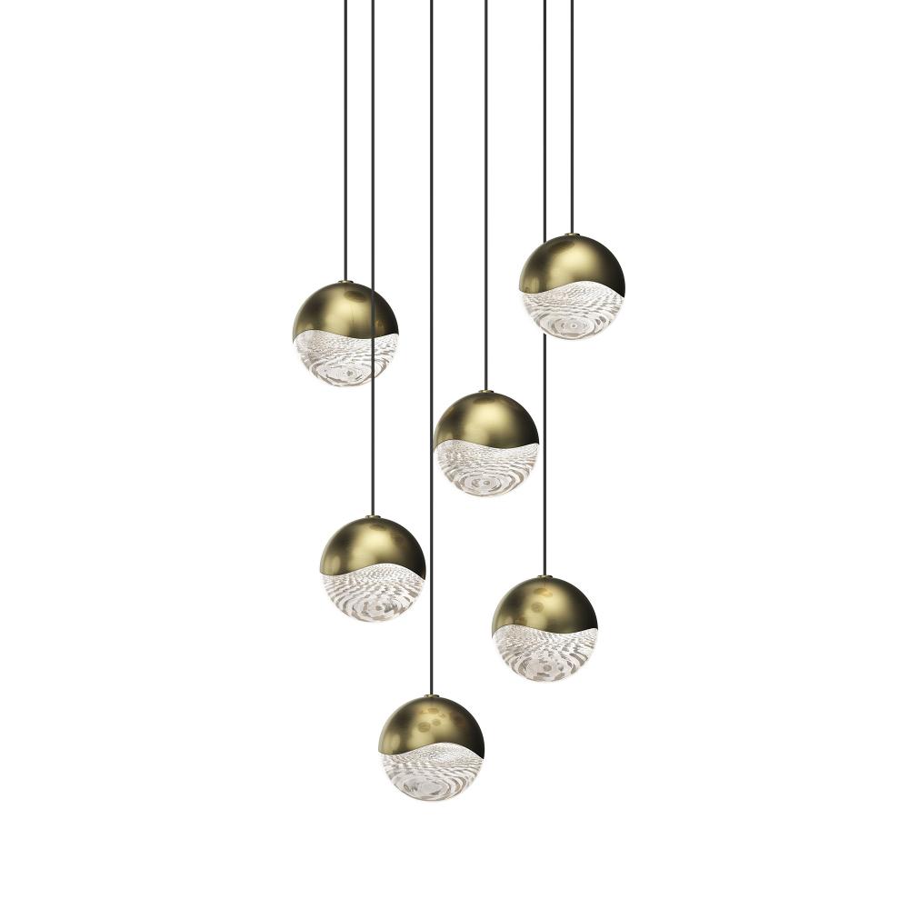 6-Light Round Medium LED Pendant