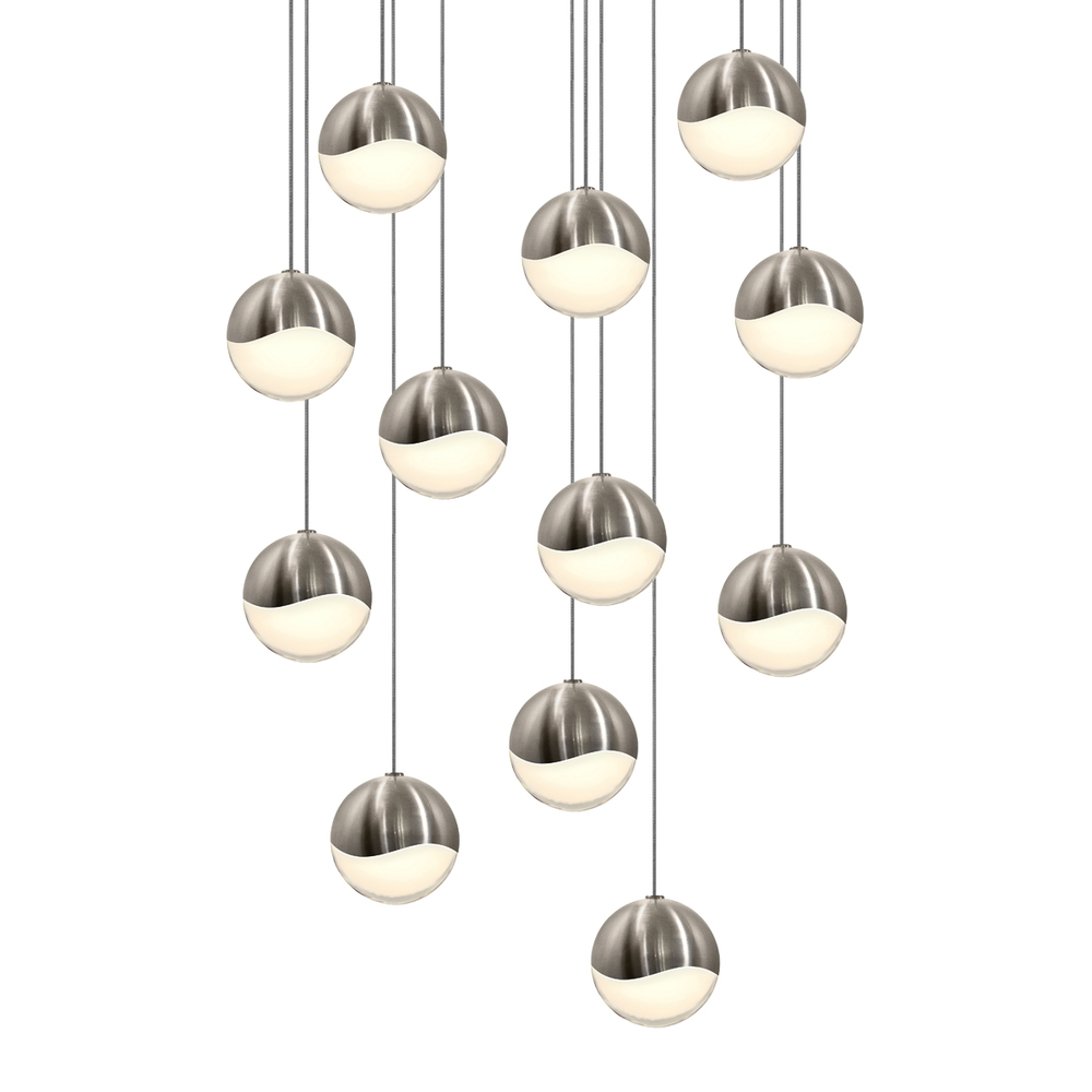 12-Light Round Medium LED Pendant