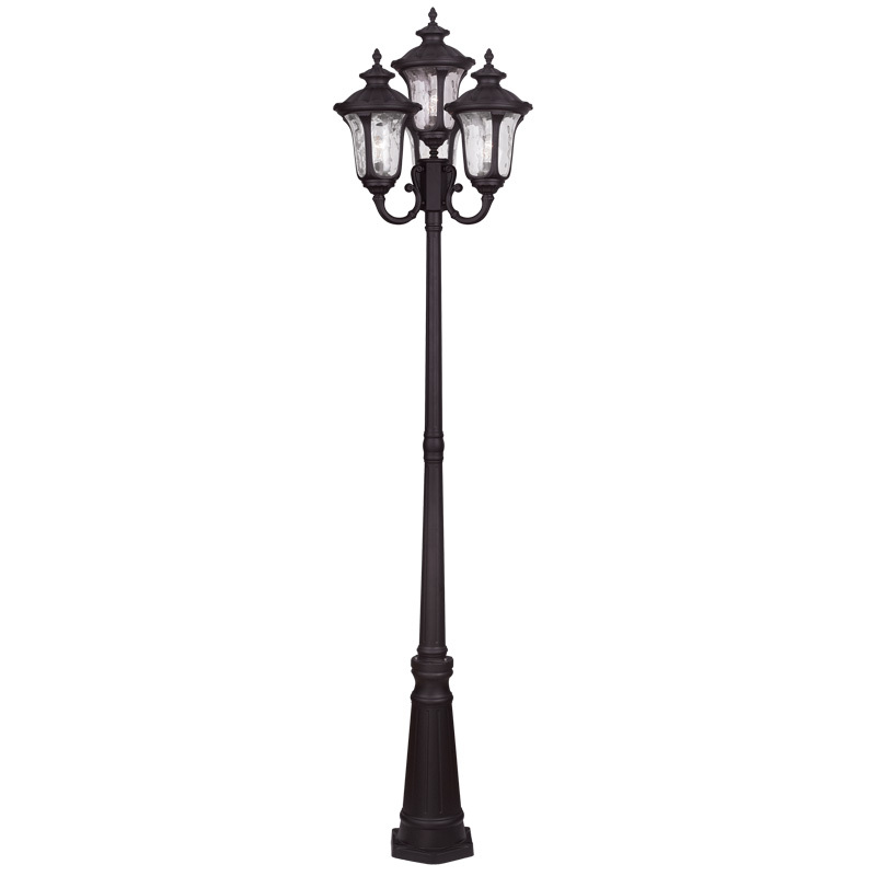 4 Light Bronze Outdoor 4 Head Post