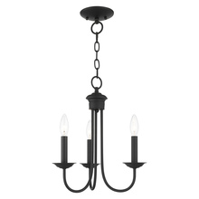 Livex Lighting 42683-04 - 3 Lt Black Chandelier