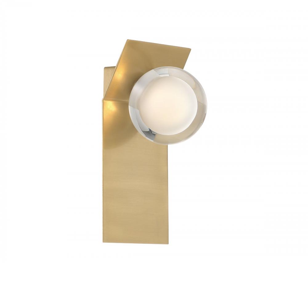 Vinci, 1 Light LED Wall Mount, Soft Brass