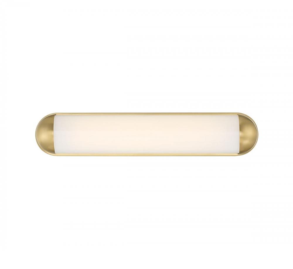 Dolo, Medium LED Wall Mount, Soft Brass