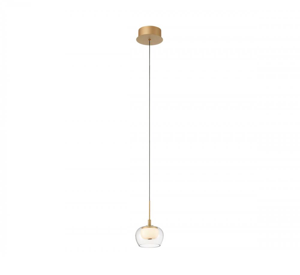 Manarola, 1 Light LED pendant, Painted Antique Brass