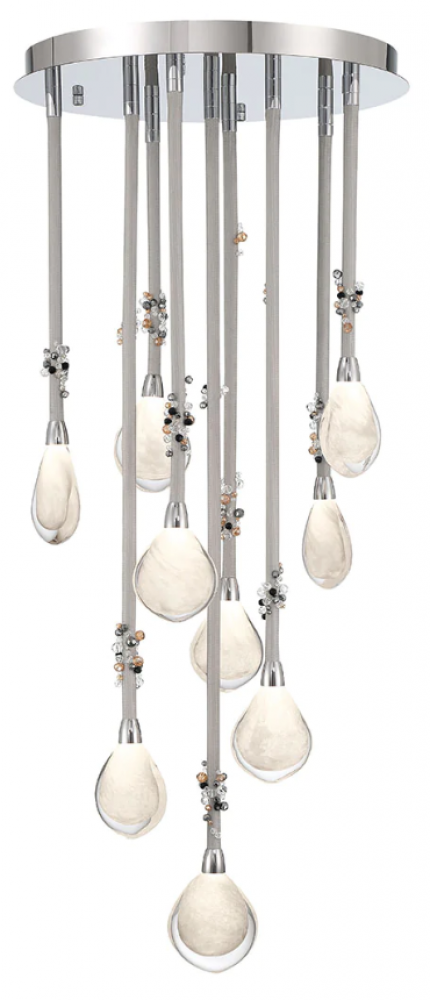 Bellissima, 9 Light LED Chandelier, Chrome