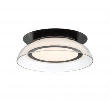 Lib & Co. US 10155-02 - Pescara, Small LED Ceiling Mount, Matte Black